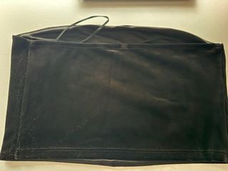 Top terciopelo negro Stradivarius