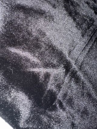 Top terciopelo negro Stradivarius