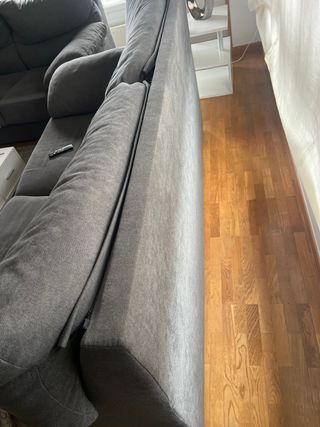 Sofá de 4 plazas gris