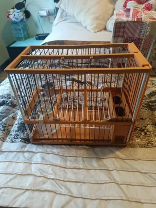 Jaulas completas de jilgueros. pardllo verderones
