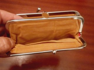 Vintage Carteira em napa - Anos 80