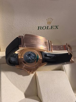 Reloj tipo Rolex Yatch-Master Oro Rosado y negro