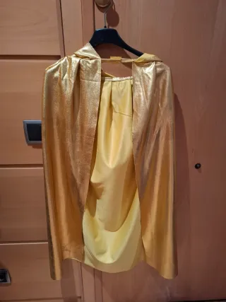 Capa dorada con capucha