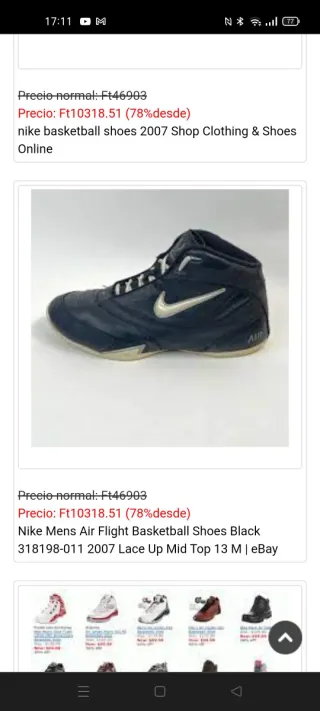 Zapatillas Nike Air Flight 2007 Talla 42