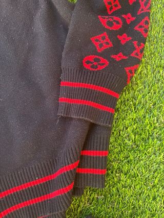 Conjunto Chándal Louis Vuitton Negro y Rojo