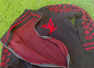 Conjunto Chándal Louis Vuitton Negro y Rojo