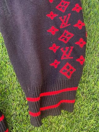 Conjunto Chándal Louis Vuitton Negro y Rojo