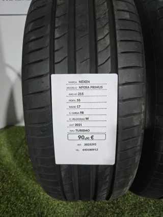 215 55 17 98W NEXEN NFERA PRIMUS