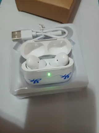 Auriculares Bluetooth Blancos y Azules