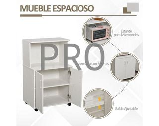 Armario de cocina, cómoda, aparador, microondas, Miwelo