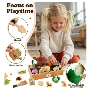 Juguete Granja Madera HERSITY Verduras
