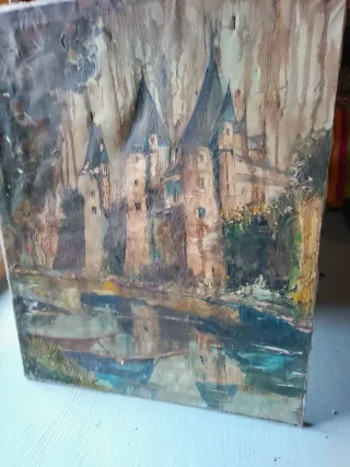 Antiguo óleo sobre lienzo firmado 1970