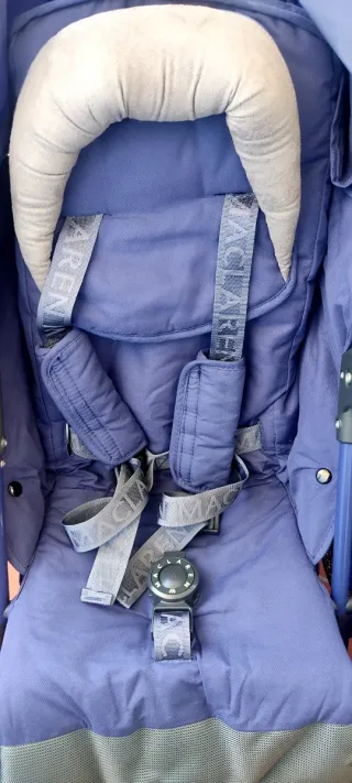 Silla Gemelar Maclaren Twin Techno Azul