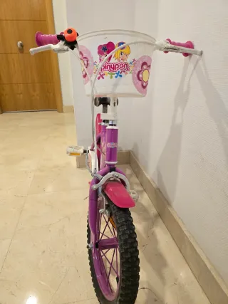 Bicicleta niña Pin y Pon Morada