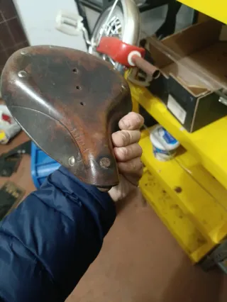 Sillín Cuero Bicicleta Antigua Niño BH Orbea