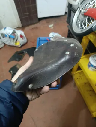 Sillín Cuero Bicicleta Antigua Niño BH Orbea