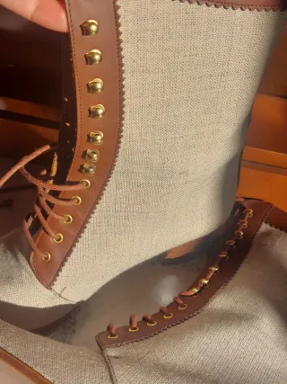 Stivaletti vintage donna manifattura alta