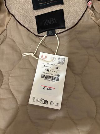 Chaqueta Zara Talla 2