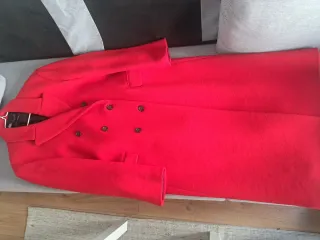 Abrigo Lana Zara Manteco Nuevo Talla L