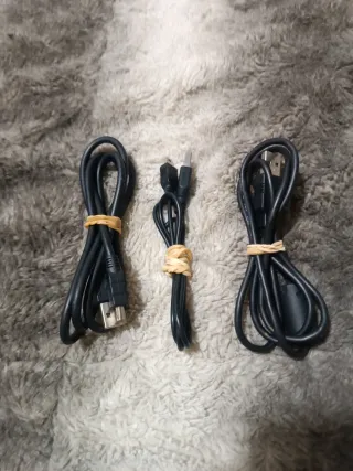 3 Cables USB para cámaras digitales