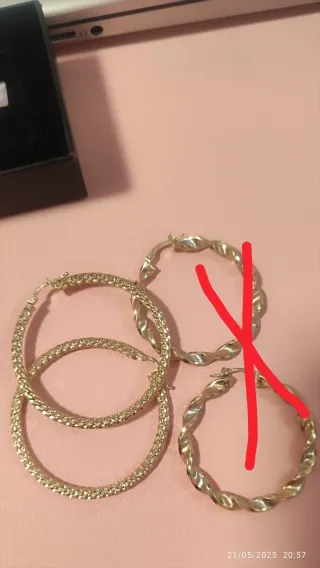 Pendientes Aro Oro 18K