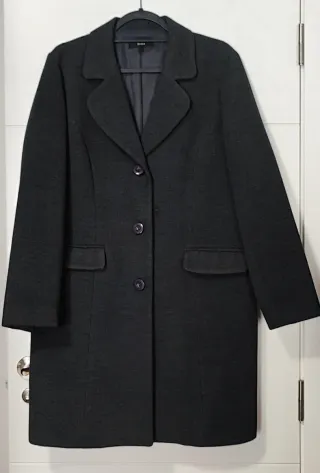 Abrigo mujer gris oscuro talla 46 Festa