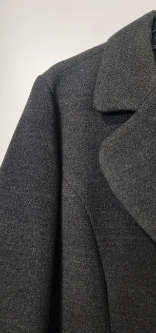 Abrigo mujer gris oscuro talla 46 Festa