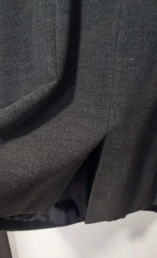 Abrigo mujer gris oscuro talla 46 Festa