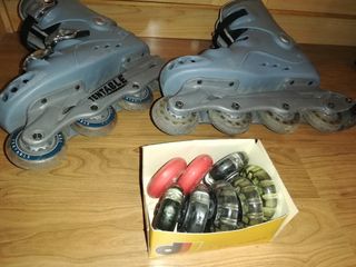 Patines en línea y regalo