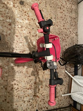 Bicicleta niña Decathlon rosa y negra