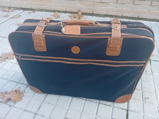 Juego Maletas Vintage Negro y Marrón