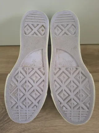 Converse con plataforma talla 39 color blanco