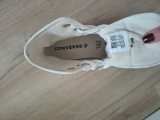 Converse con plataforma talla 39 color blanco