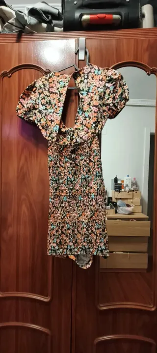 Vestido corto estampado floral