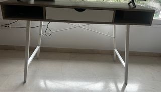 Mesa Escritorio ABBETVED 48x120 Roble/Blanco