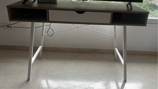 Mesa Escritorio ABBETVED 48x120 Roble/Blanco
