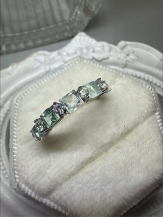 Anillo 5 Turmalinas Paraíba (5 colores)