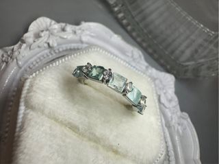 Anillo 5 Turmalinas Paraíba (5 colores)