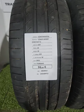 235 60 18 103W CONTINENTAL CONTISPORTCONTACT5