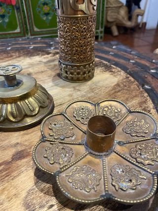 Quemador incienso tibetano latón