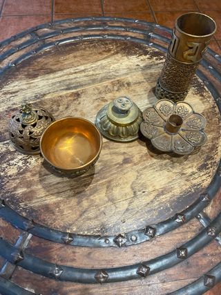 Quemador incienso tibetano latón