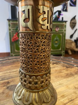 Quemador incienso tibetano latón