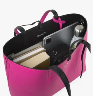 Bolso Lois Original Fucsia y Negro