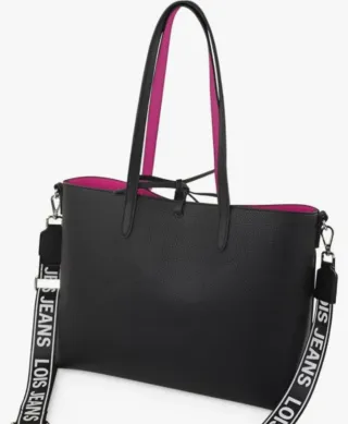Bolso Lois Original Fucsia y Negro