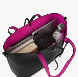 Bolso Lois Original Fucsia y Negro