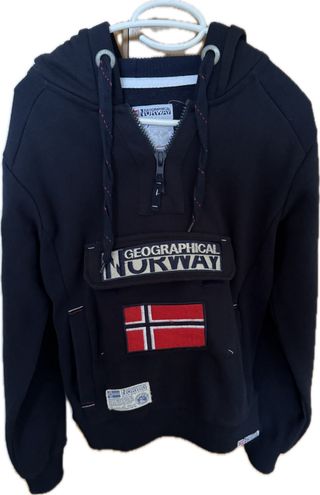 Sudadera Geographical Norway Azul Talla S