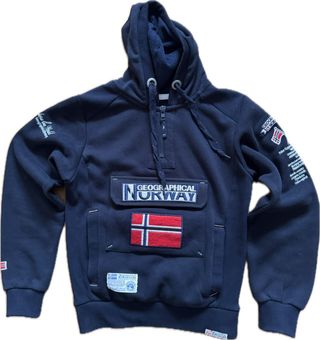 Sudadera Geographical Norway Azul Talla S