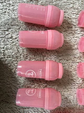 Biberones Twistshake Rosas