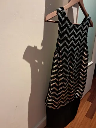 Vestido fiesta lentejuelas M