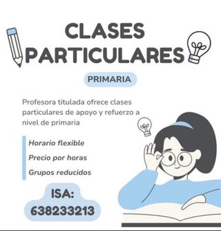 Clases particulares para educación primaria